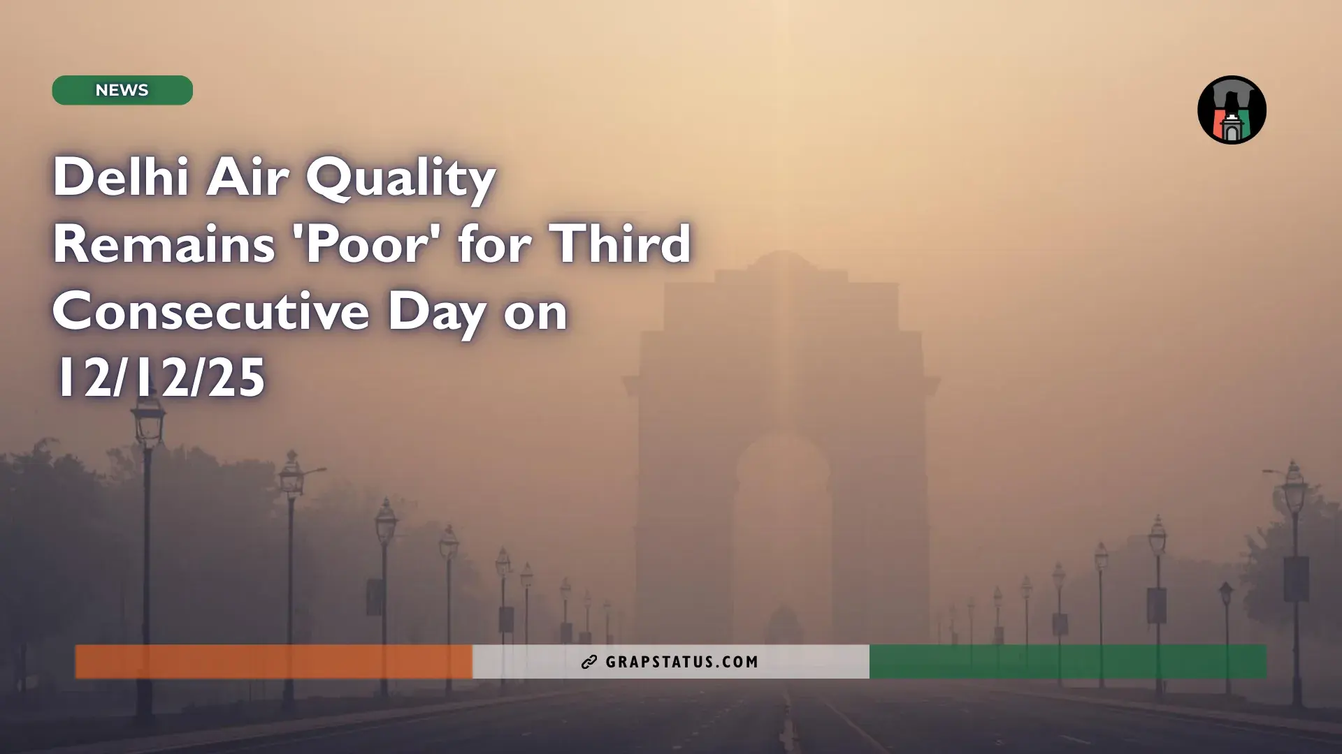 Delhi Air Quality Remains ‘Poor’ for 3rd Consecutive Day on 12/12/25